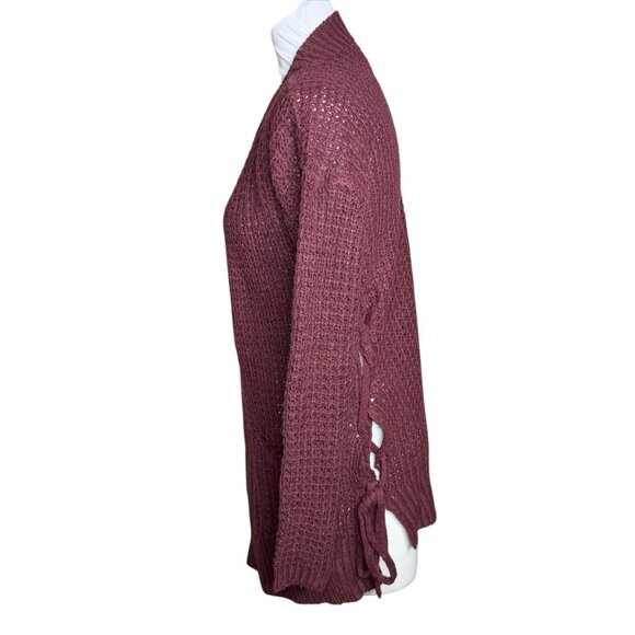 Harlow & Rose open front cardigan Medium maroon - Picture 5 of 9